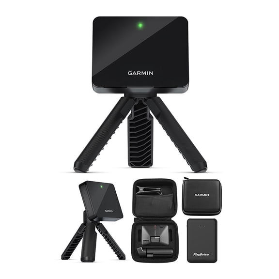 Garmin Approach R10 Portable Golf Launch Monitor Bundle, Includes Tripod Stand, Phone Mount, Carry Case & PlayBetter Portable Charger