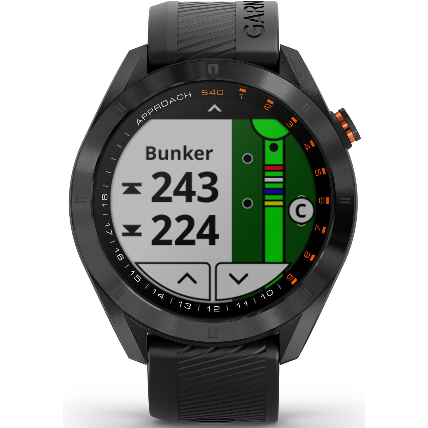 Garmin Approach S40 GPS Golf Smartwatch in Black - image 1 of 8