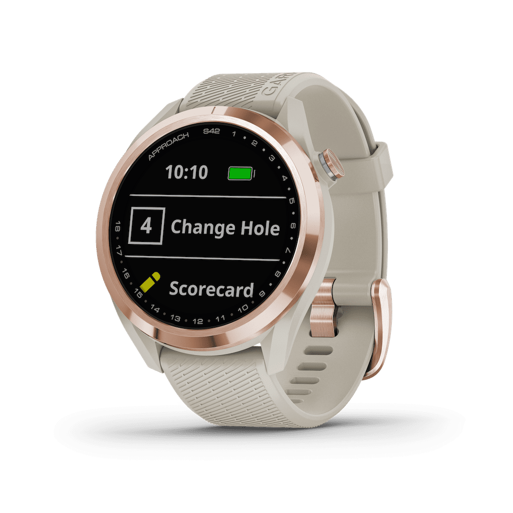 Garmin Approach S42 GPS Golf Smartwatch, Stainless Steel Garmin Approach S42 GPS Golf Smartwatch, Stainless Steel
