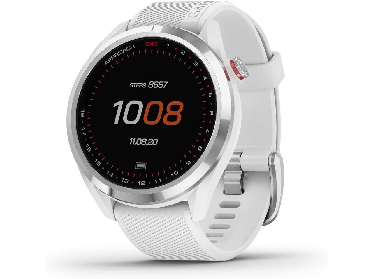 Garmin Approach S42 GPS Golf Smartwatch, Stainless Steel