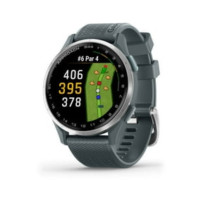 Garmin Approach S44, Silver Bezel/Twilight Band, Golf GPS Smartwatch & Rangefinder (010-03009-01)