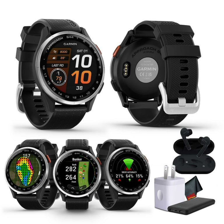 Garmin Approach S44 Essential Golf Watch with GPS, AMOLED Display