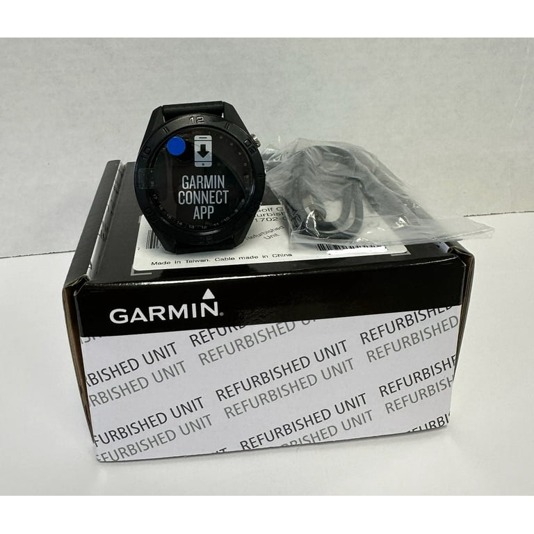 Garmin Approach S60 - Black - sport watch with band - 1 GB - Bluetooth,  ANT+ - 1.83 oz