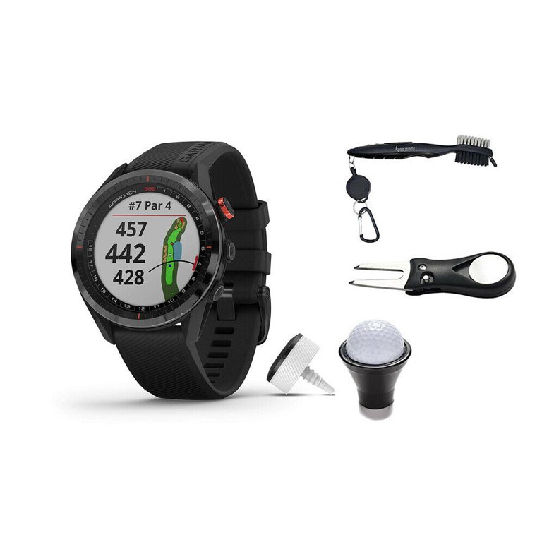 Garmin Approach S62 Premium GPS Golf Watch and Wearable4U All-In