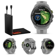 Garmin Approach S70 42MM Fitness Tracker Watch, GPS Golf Smartwatch For Men, Lightweight 1.2" Touchscreen, Garmin Watch With AMOLED Display and 42000 Preloaded Courses -Gray- Garmin Watches For Men