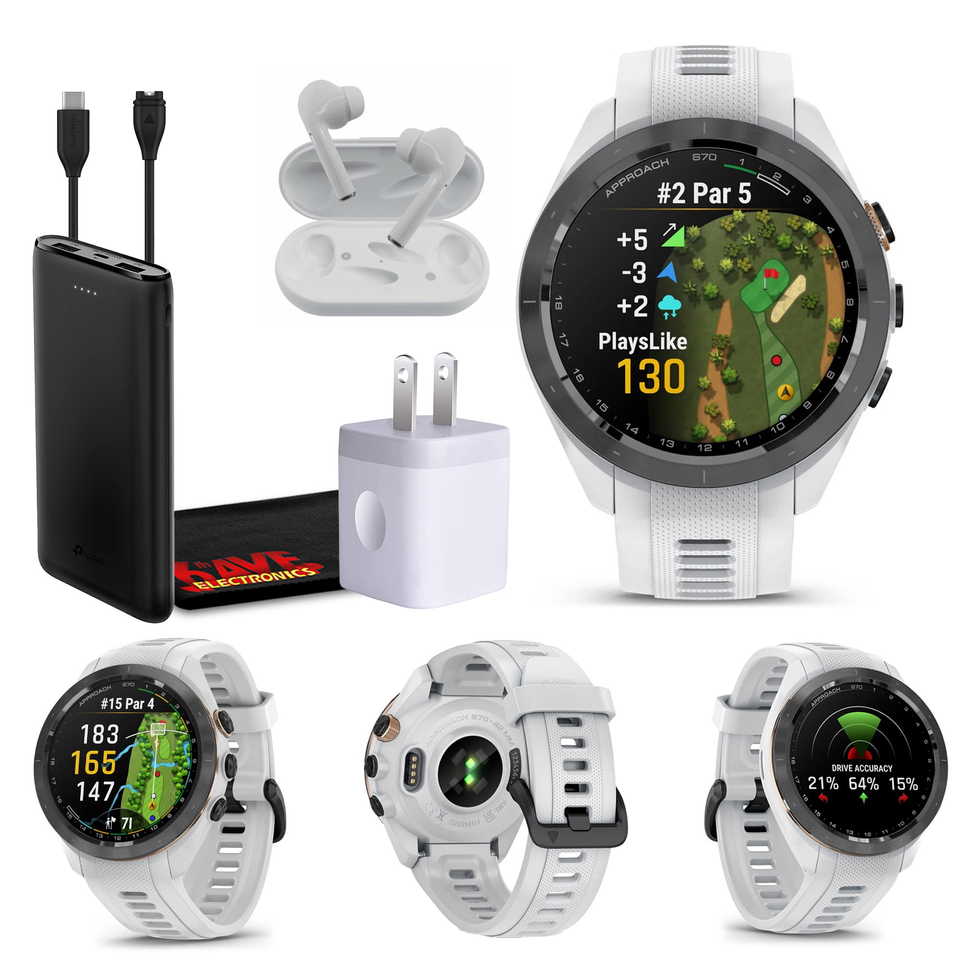 Garmin-Approach-S70-42MM-White Garmin-Approach-S70-42MM-White