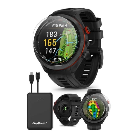 Garmin Approach S70 GPS 1.4" Black case with Black Ceramic Band Smart Watch