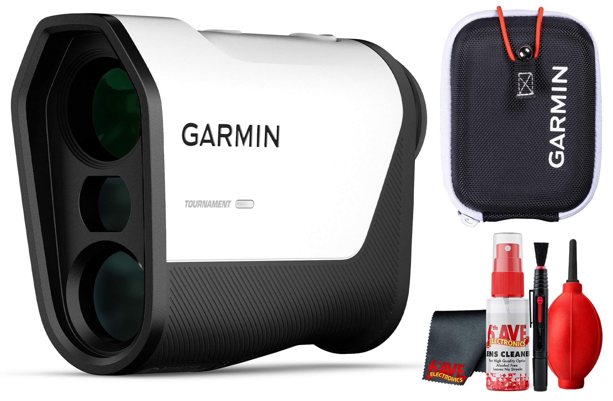 Garmin Approach Z10 Golf Laser Rangefinder | 6x Magnification, Course Mapping, Distance Measurement | Bundle