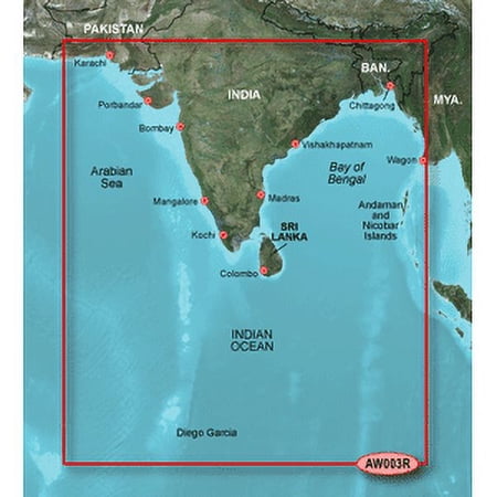 Garmin BlueChart® g2 HD - HXAW003R - Indian Subcontinent - microSD™/SD™