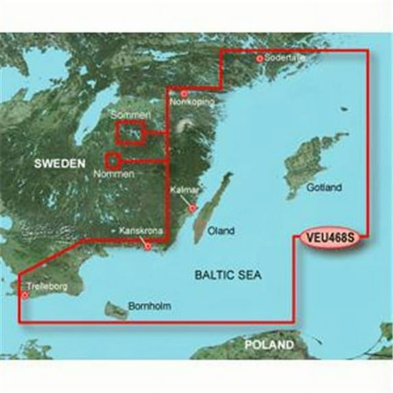 BlueChart g2 Vision Sodertalje to Trelleborg Digital Map