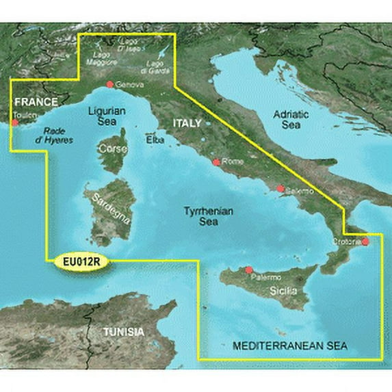 Garmin BlueChart® g3 HD - HXEU012R - Italy West Coast - microSD™/SD™