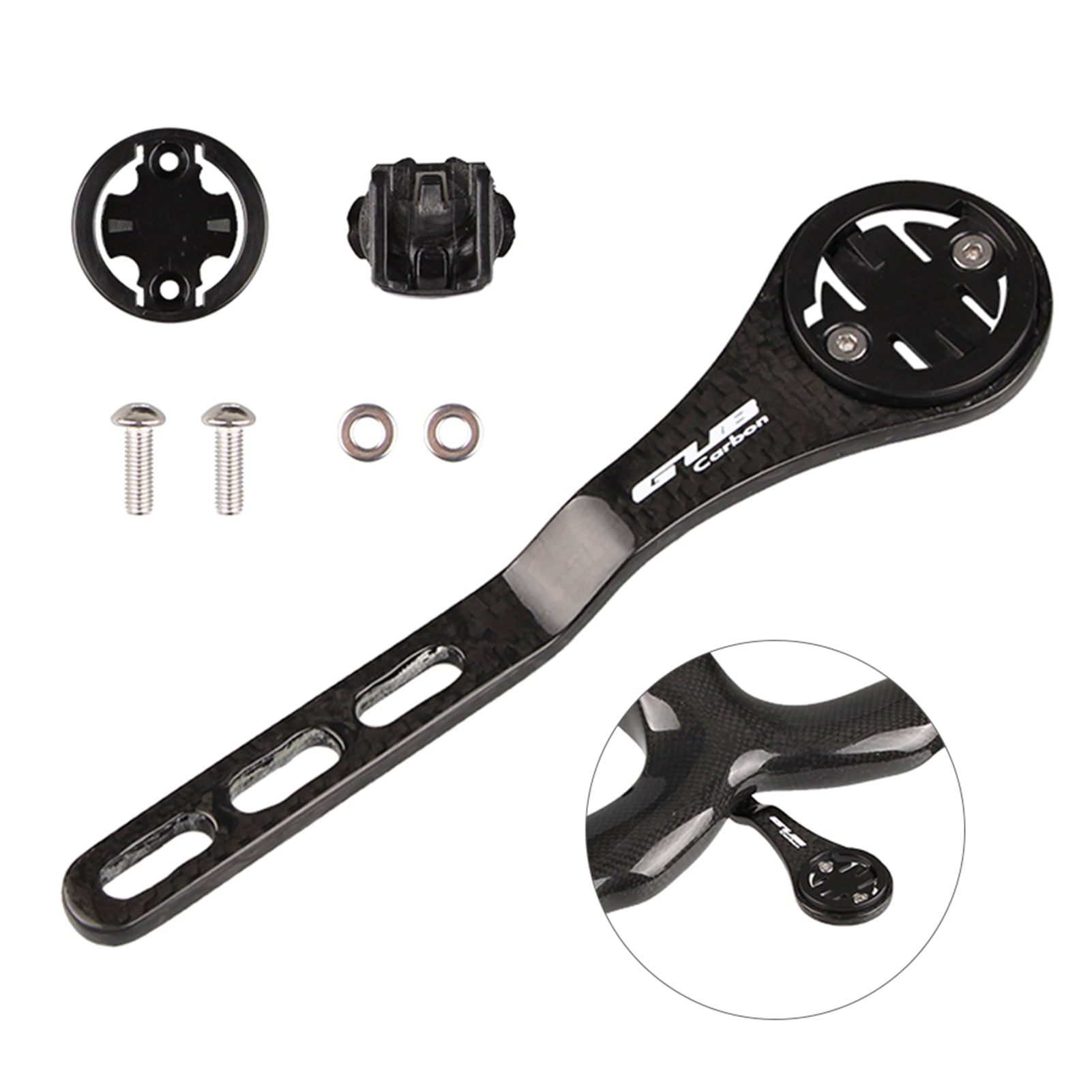 Garmin/Bryton/Cateye Bike Computer Holder, Lightweight Carbon Fiber