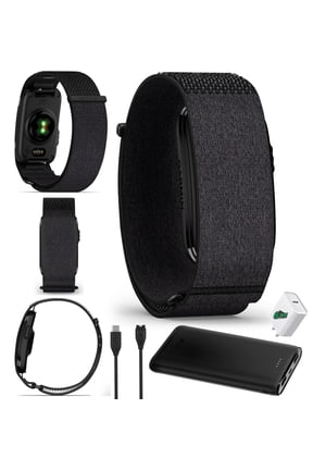 CIRQA Activity & Fitness Tracker Smart Band | Heart Rate Monitor, Sleep Tracking, Waterproof | Black (L-XL)
