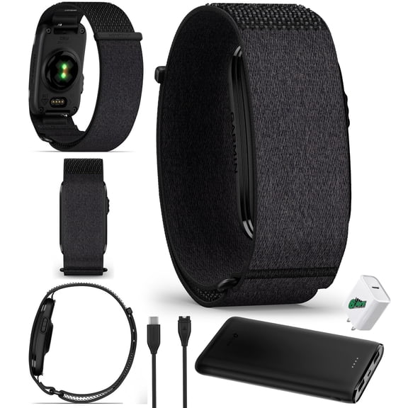 Garmin CIRQA Activity & Fitness Tracker Smart Band | Heart Rate Monitor, Sleep Tracking, Waterproof | Black (L-XL)