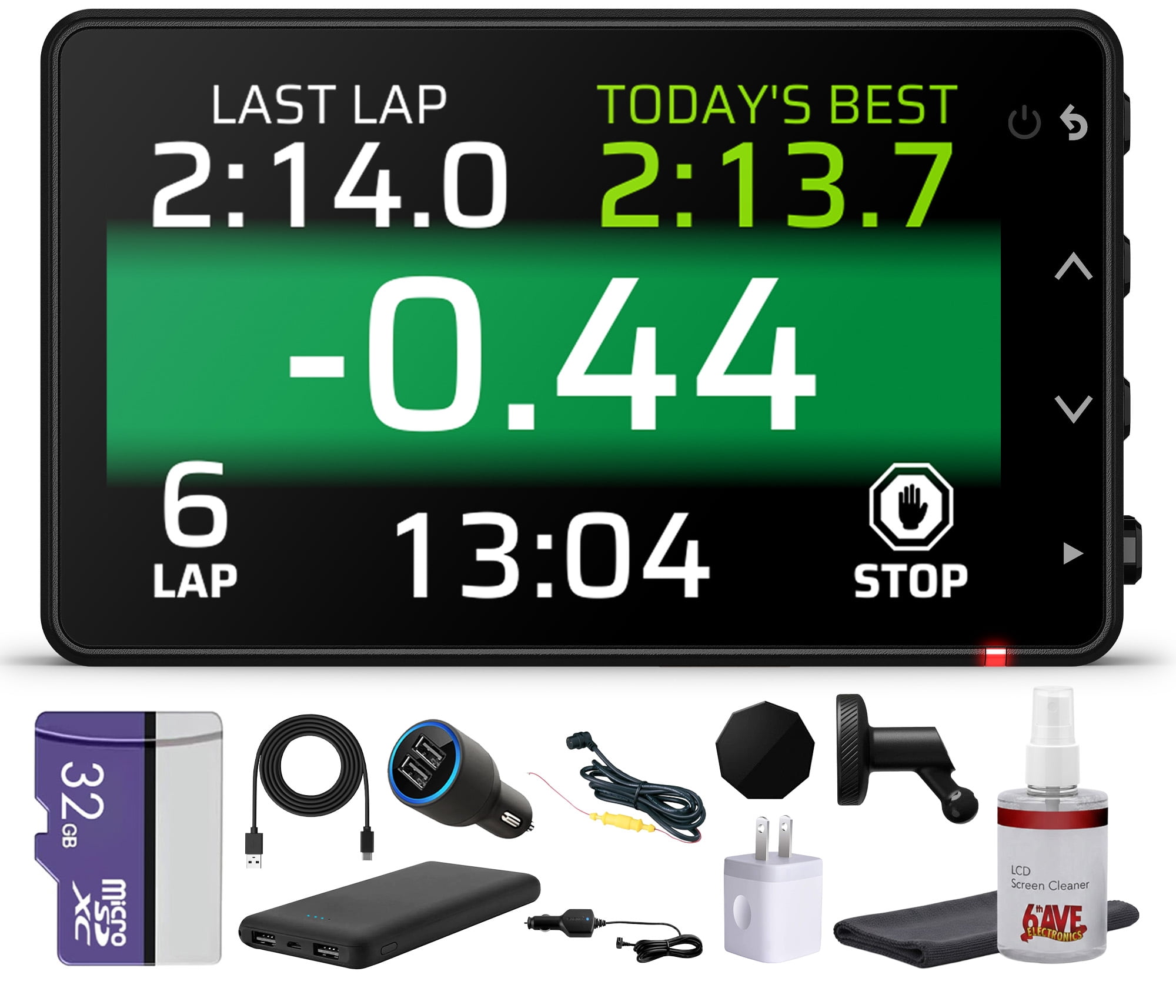 Garmin Catalyst 2 Race Track Driving Performance Optimizer, On-Track Coaching, True Optimal Lap Technology, Detailed Performance Data Review Bundle With Accessories