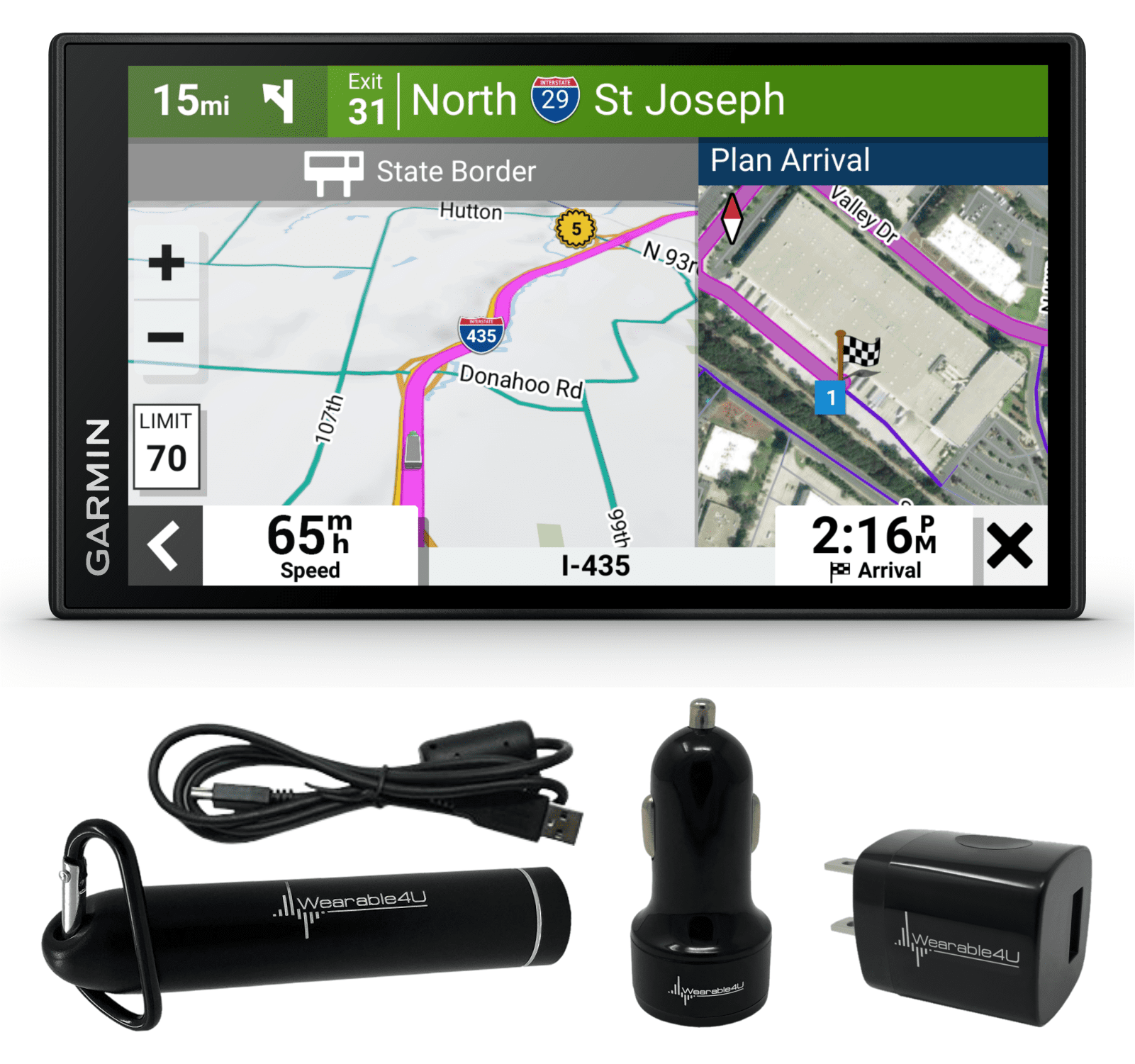 Garmin Dēzl OTR610 LargeEasytoRead 6" GPS Truck Navigator with