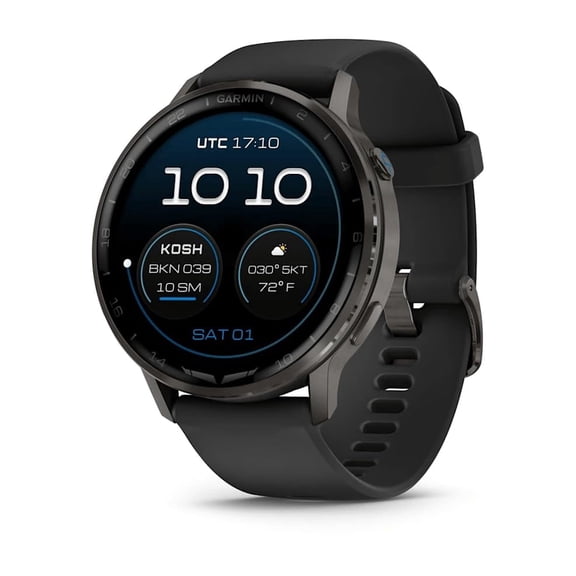 Garmin D2 Air X15 Slate with Black Silicone Band