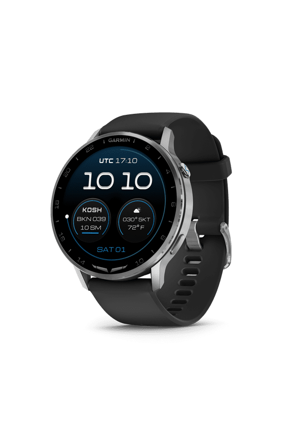 D2 Air X15, Silver with Black Silicone Band