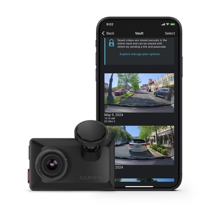 Garmin - Dash Cam X310 4K Touchscreen Dash Cam with a 140-degree Field of View and built-in Clarity Polarizer - Black