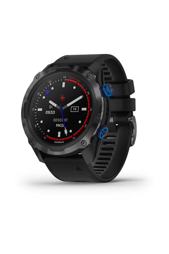 Descent Mk2i Titanium Carbon Gray DLC with Black Band GPS Diving Smartwatch (010-02132-01)