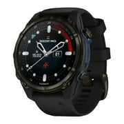 Descent Mk3i 43mm Carbon Gray DLC Titanium Dive Computer/Smartwatch with Black Silicone Band (010-02753-10)