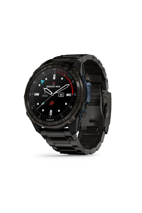 Descent Mk3i, Dive Computer and Multisport GPS Smartwatch, Air Integration, Black Titanium