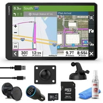 Garmin Dezl OTR1010, Extra-Large, Easy-to-Read 10 GPS Truck Navigator, Custom Truck Routing, Birdseye Satellite Imagery with 8GB Micro SD Card, USB Car Adapter & 6Ave Cleaning Kit