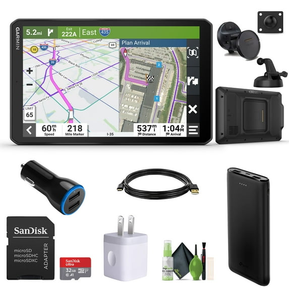 Garmin Dezl OTR810 GPS Truck Navigator 8" display-Custom Truck Routing, High-Resolution Birdseye Satellite Imagery, Commercial GPS Navigation for Semi Trucker Drivers with 32GB SD Card and more