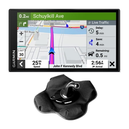 Garmin DriveSmart 66 GPS Navigation System Bundle with Garmin Vehicle Mount