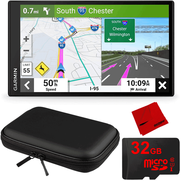 Garmin DriveSmart 86 8" Car GPS Navigator (010-02471-00) Bundle with 10" Hard EVA Case| Official Garmin USA Dealer