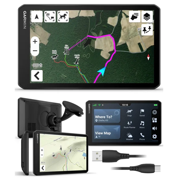 Garmin DriveTrack 72, Dog Tracking GPS Navigator, 7-inch Touch Screen, Pair to Your Garmin Handheld and Track Up to 20 Dogs