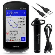 Garmin Edge 1040 GPS Bike Computer, On and Off-Road, Spot-On Accuracy with Wearable4U Power Bank Bundle