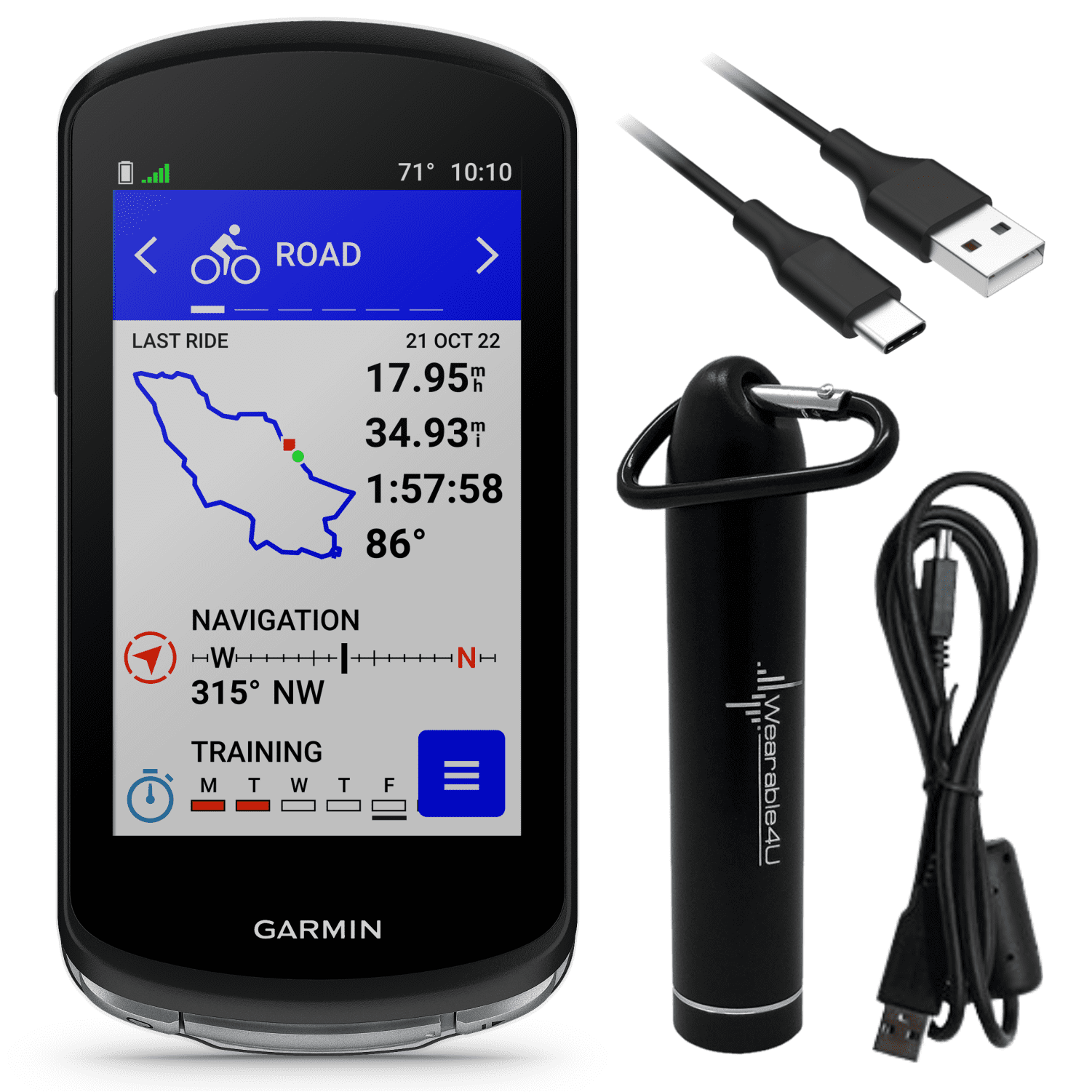 Garmin Edge 1040 GPS Bike Computer Bundle, On and Off-Road, Spot-On  Accuracy with Speed and Cadence Sensor, HRM-Dual Monitor and Wearable4U  E-Bank Bundle : : Sports, Fitness & Outdoors