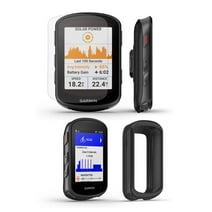 Garmin Edge 540 (Solar) GPS Cycling Computer | Bundle with PlayBetter Protective Silicone Case (Black) & HD Screen Protectors