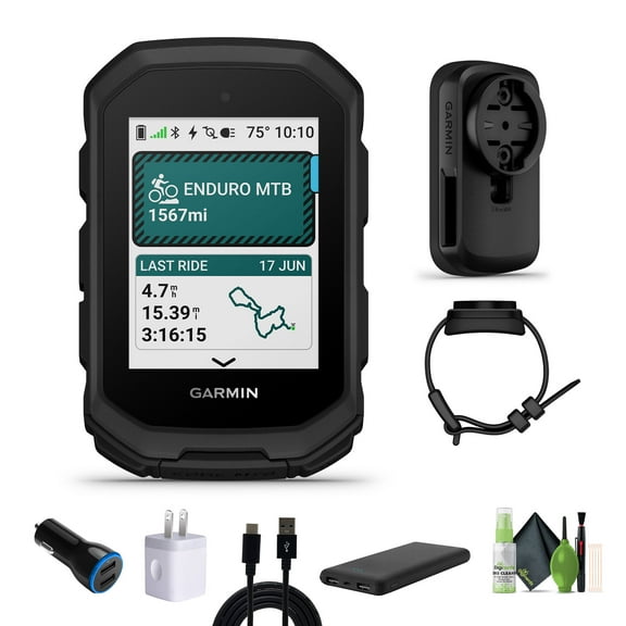 Garmin Edge MTB Rugged GPS Bike Computer With Top Tube Mountain Bike Mount, Preloaded, Full-Color Trail Maps and Advanced Performance-Tracking for Bikers + More