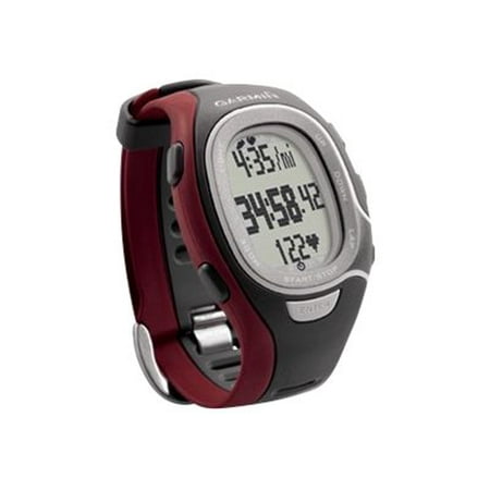 Garmin Forerunner 60 - Activity tracker with band - wrist size: up to 6.97 in - monochrome - ANT+ - 1.55 oz - red - with heart rate monitor