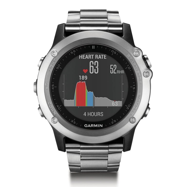 Garmin Fenix HR Silver Sapphire Sport Multisport Training GPS