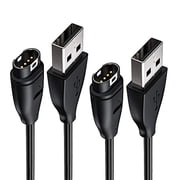 Garmin Fenix 6 6S 6X Pro Sapphire Charger 2Pack,Ankey Charger Cable for Garmin Fenix 5 5S 5X Plus,Forerunner 935 945 45 45S 245,Approach S10 S40 S60 X10,Quatix 5 Sapphire,Vivoactive 3 4 4S