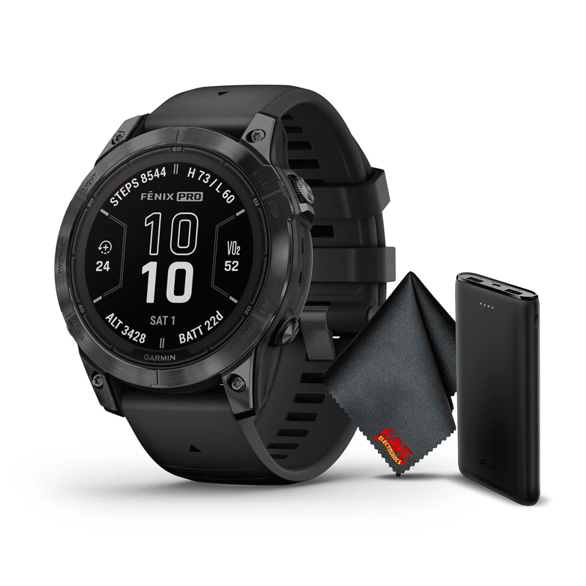 Garmin Fenix 7 Pro Sapphire Solar 47 MM, Carbon Gray DLC Titanium Garmin Fenix 7 Pro Sapphire Solar 47 MM, Carbon Gray DLC Titanium
