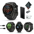 thumbnail image 1 of Garmin Fenix 8 43MM AMOLED Sapphire Multisport GPS Smartwatch Carbon Gray DLC Titanium with Black Gray Silicone Band, Built-in LED Flashlight Charging Bundle, 1 of 7