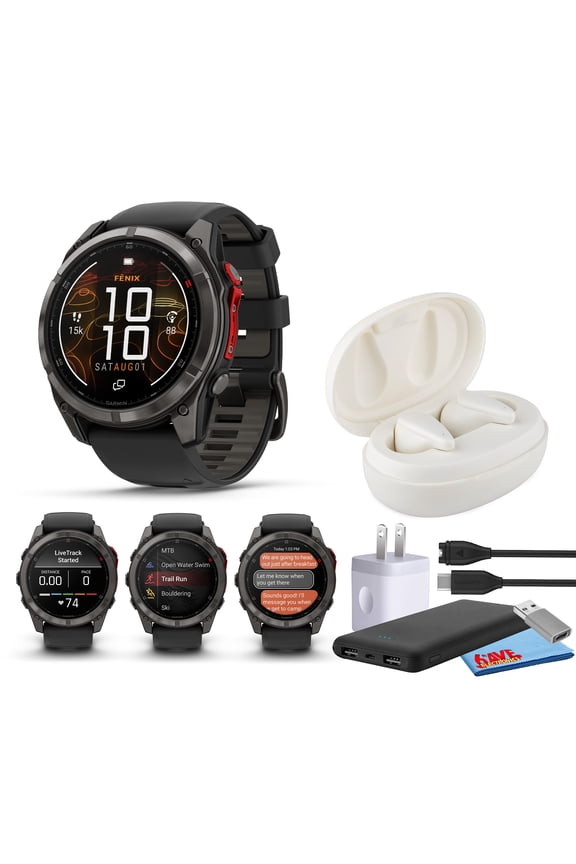 Fenix 8 Pro Multisport GPS Smartwatch | 51mm MicroLED, Sapphire Titanium, inReach