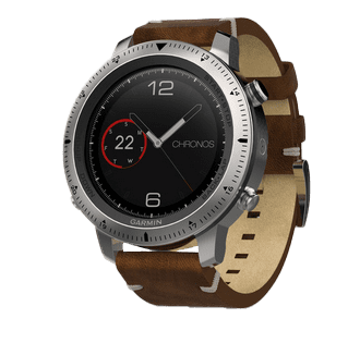 Garmin Fenix Chronos w/ Leather Band, GPS Smartwatch (Garmin Certified )