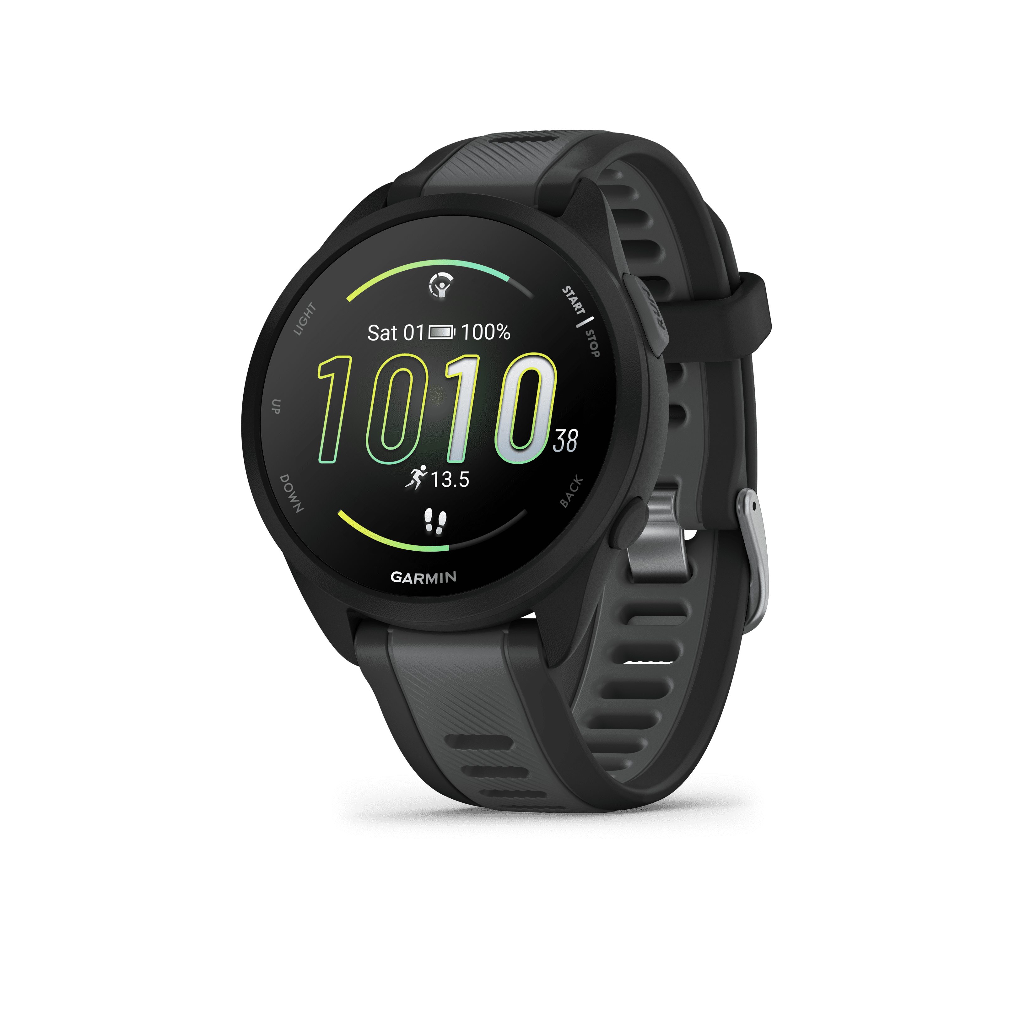 Garmin Forerunner 165 Music GPS Running Watch, Black/Slate Garmin Forerunner 165 Music GPS Running Watch, Black/Slate