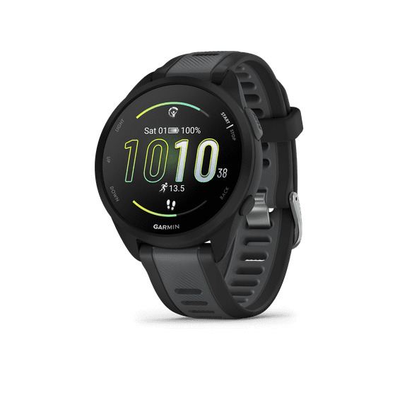 Garmin Forerunner 165 Music, Running Smartwatch, Colorful AMOLED Display, Training Metrics and Recovery Insights, Music on Your Wrist, Black