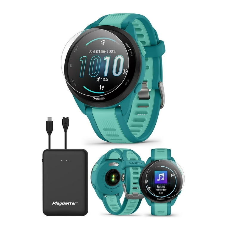 GARMIN - michael　GARMIN TruSwing Garmin Forerunner 165 Music (Turquoise/Aqua) GPS Running