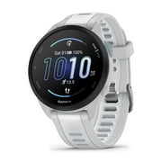 Garmin Forerunner 165, Running Smartwatch, Colorful AMOLED Display, Training Metrics and Recovery Insights, Whitestone