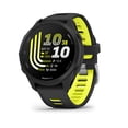 thumbnail image 1 of Garmin Forerunner® 170, GPS Running Smartwatch, Advanced Training Metrics and Recovery Insights, Black with Black/Amp Yellow Band, 1 of 5
