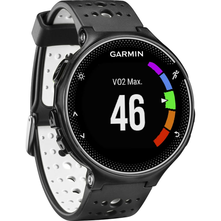 Garmin Forerunner 230 GPS Running Training Tracker Smart Watch, Black and  White 