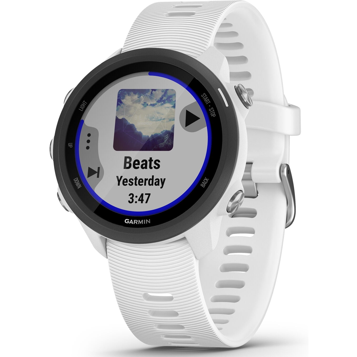 Garmin Forerunner 245 Music GPS Smartwatch in White