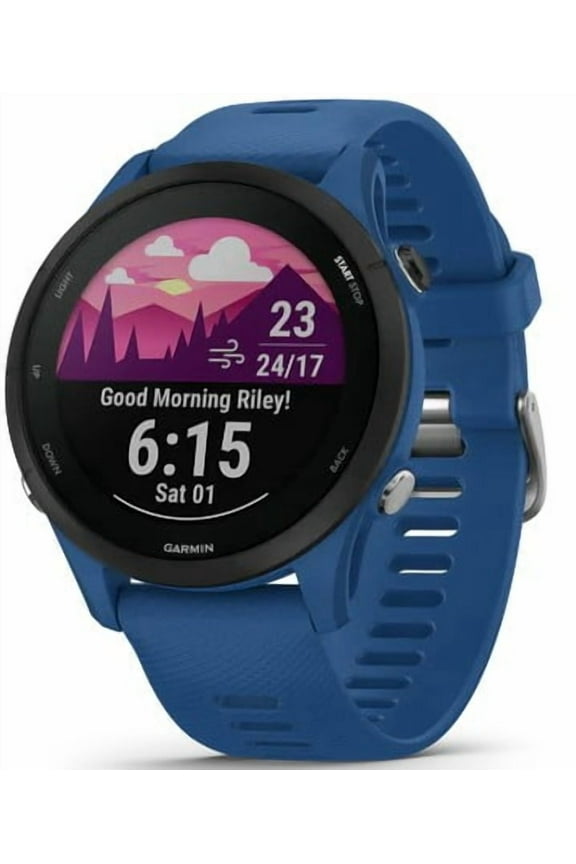 Forerunner 255, GPS Running Smartwatch, Advanced Insights, Long-Lasting Battery, Tidal Blue